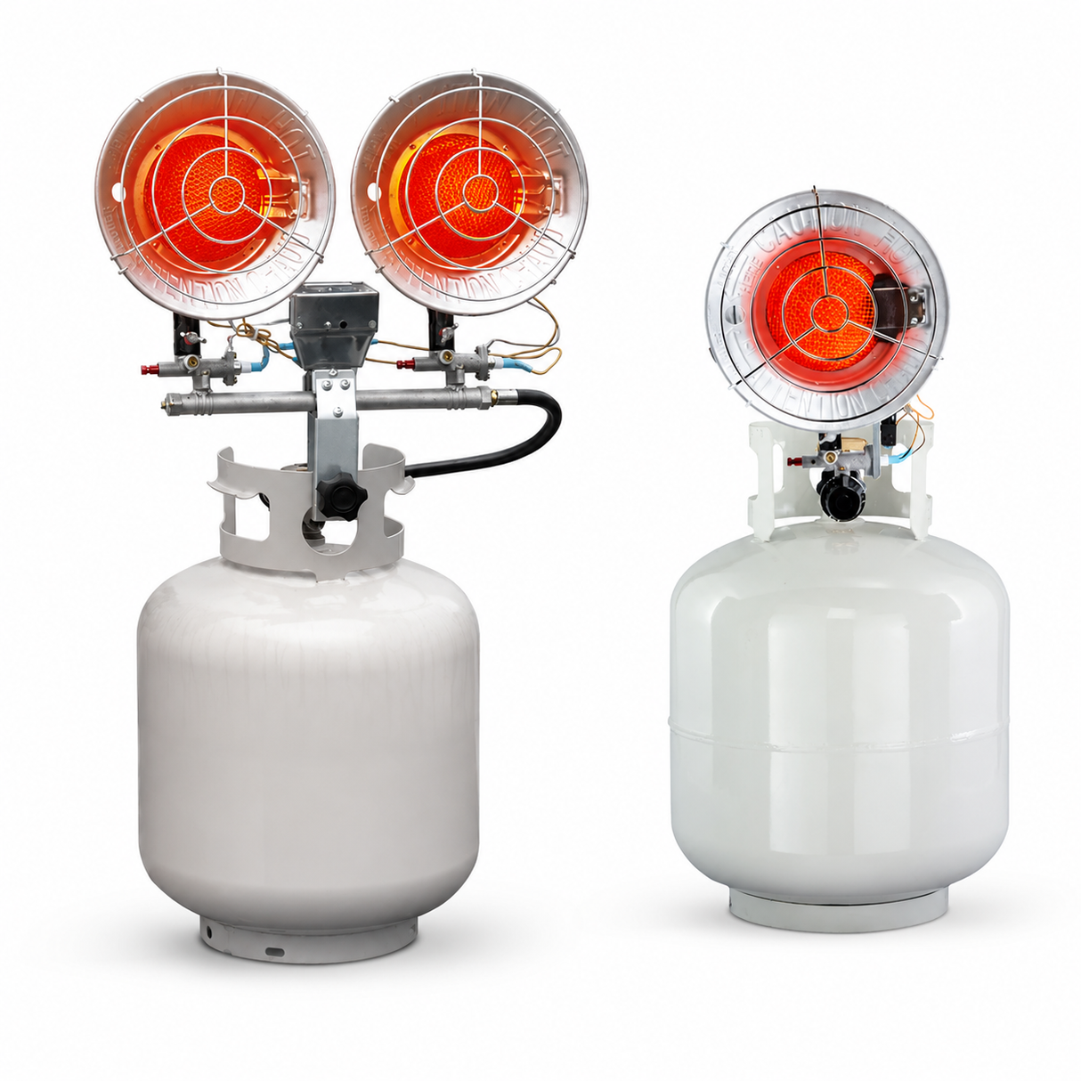 Masters Tank Top Heater BOGO | 32,000 BTU Double Tank Top Heater + FREE 16,000 BTU Single Tank Top Heater