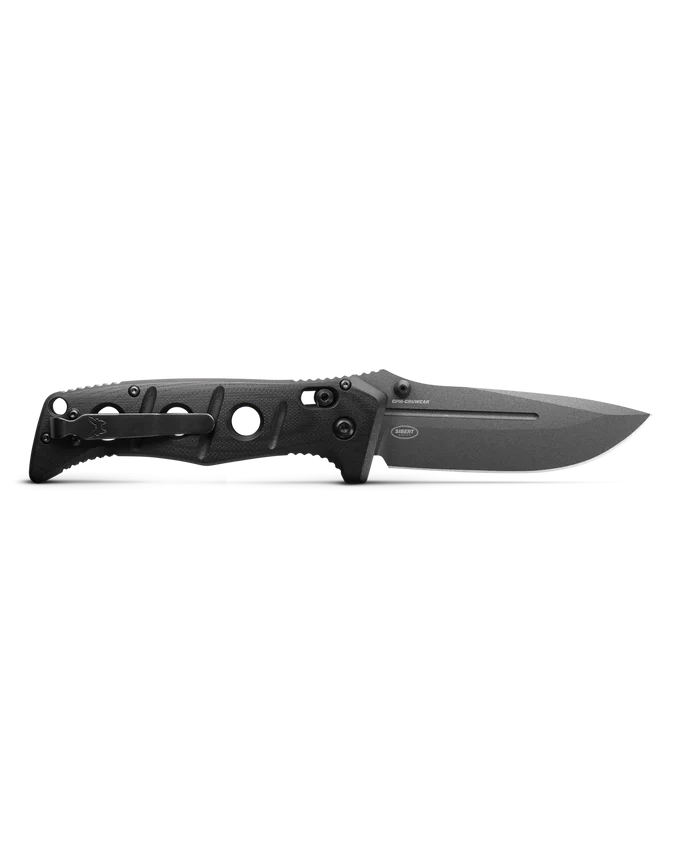 Benchmade Adamas 275GY‑1 showing 3.82" drop‑point blade and G10 handle