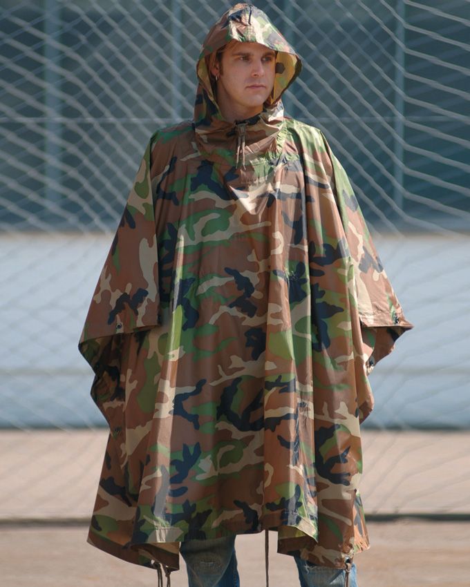 Mil-Tec Woodland Camo Ripstop Poncho