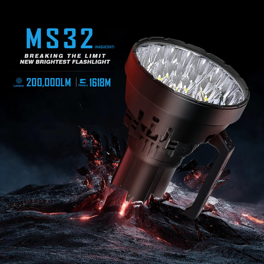 Imalent MS32 200,000LM flashlight