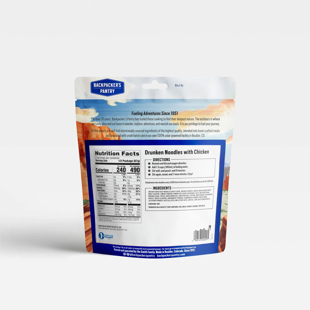 Freeze Dried Drunken Noodles with Chicken