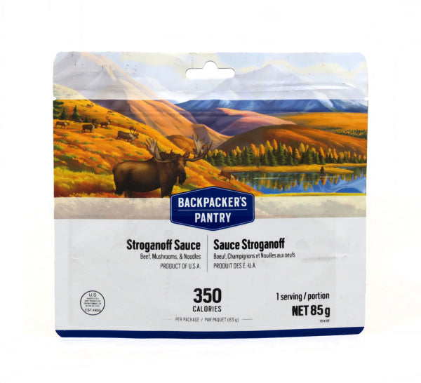 Freeze Dried Stroganoff Sauce with Egg Noodles, Beef & Mushrooms pouch