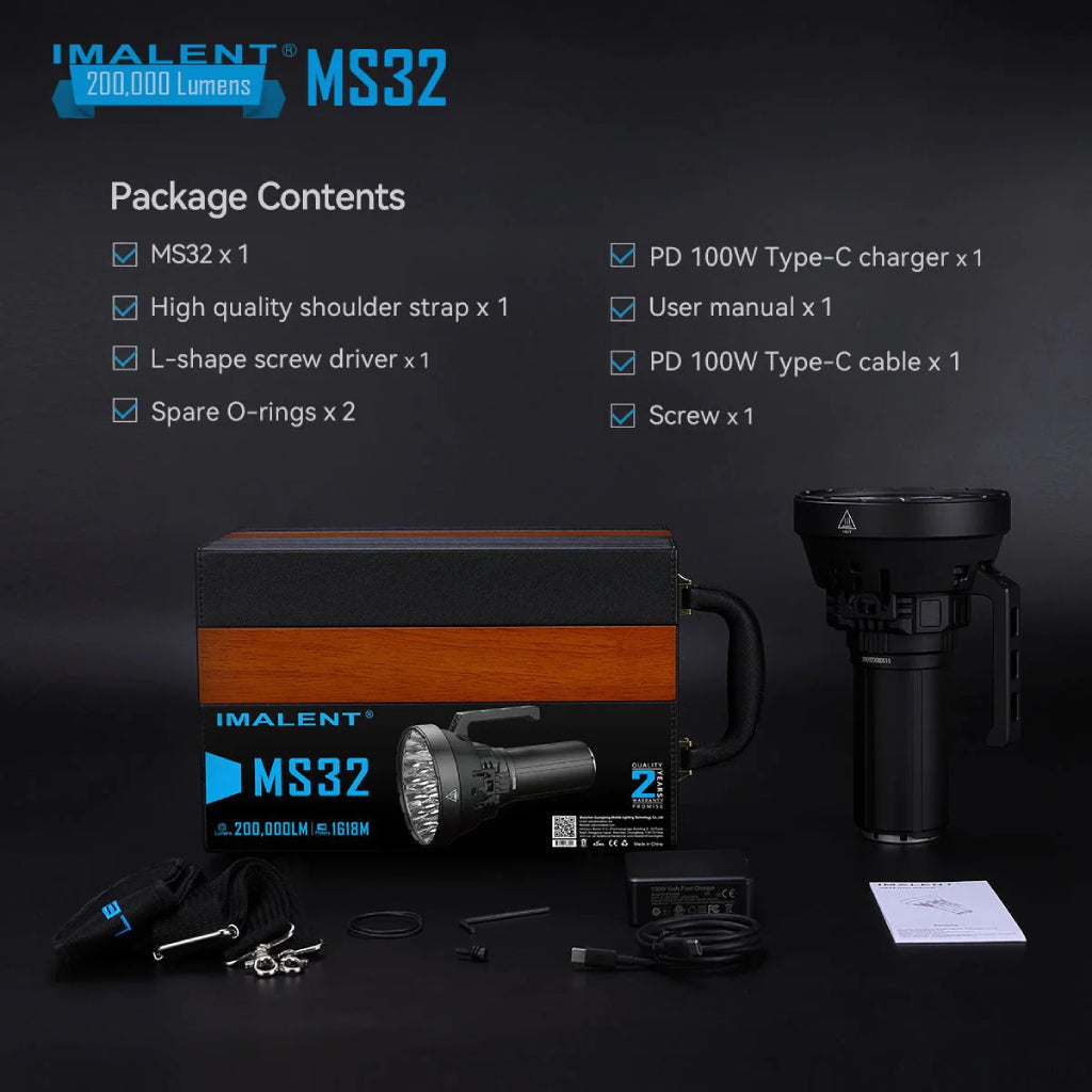 Imalent MS32 package contents