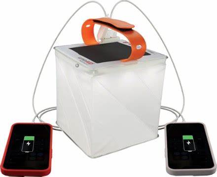 LuminAID SURVIVOR showing dual phone charger