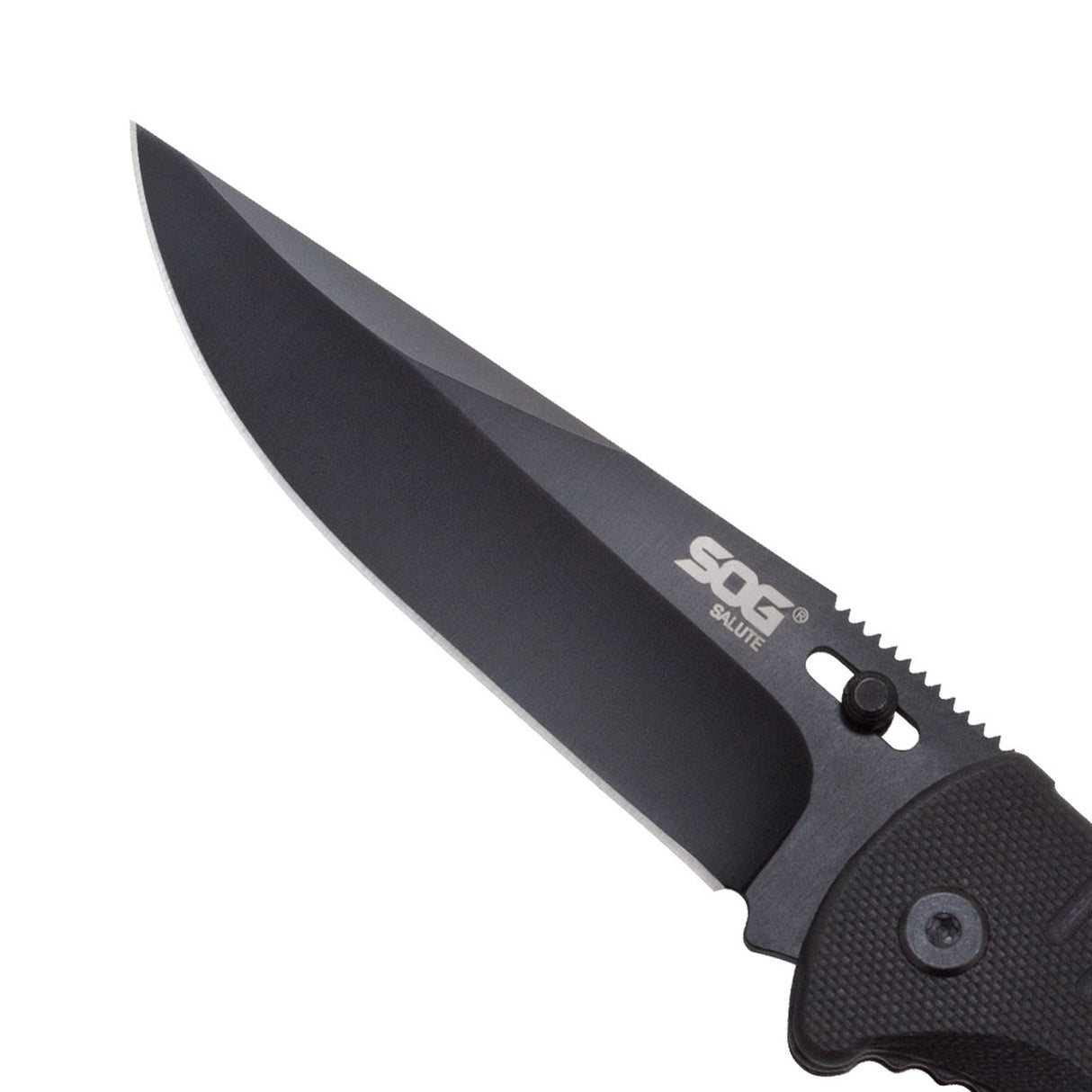 SOG Salute Tactical Folding Knife - Black Oxide