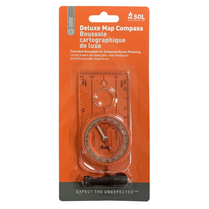 SOL Deluxe Map Compass