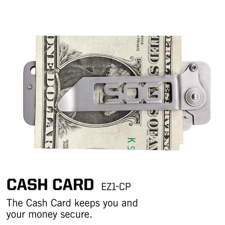 SOG Cash Card Folding Knife | Satin (EZ1-CP)