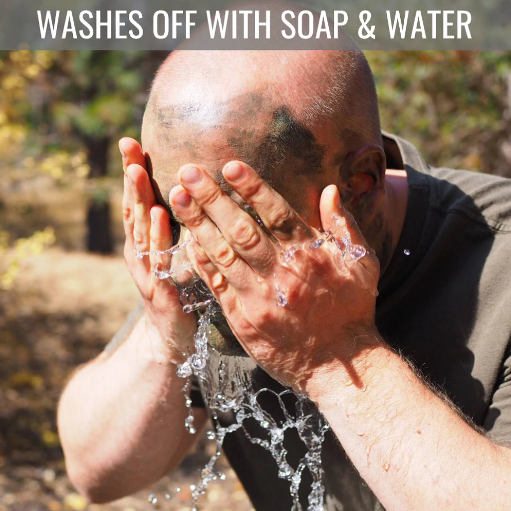 How to wash off camo face paint