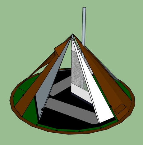 NorTent lavvo 4 person Inner Tent Liner