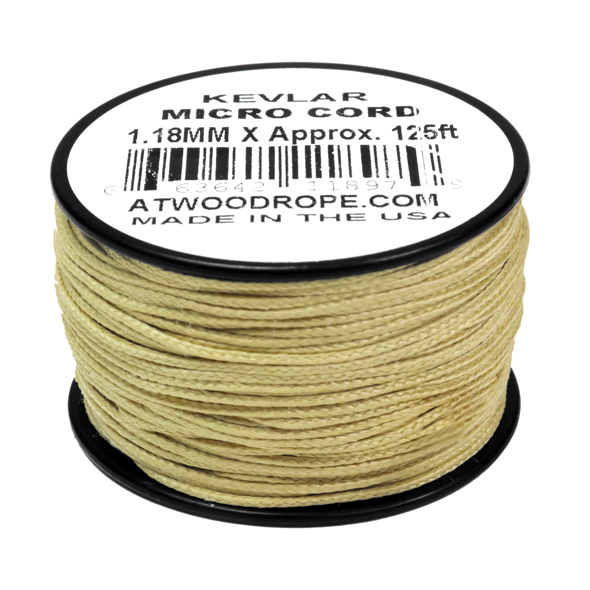 Atwood Kevlar 1.18mm x 125ft Micro Cord - Yellow