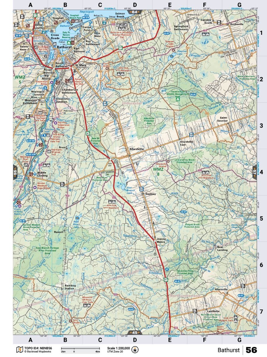 New Brunswick & PEI Backroad Mapbook 4th Edition | BRMB