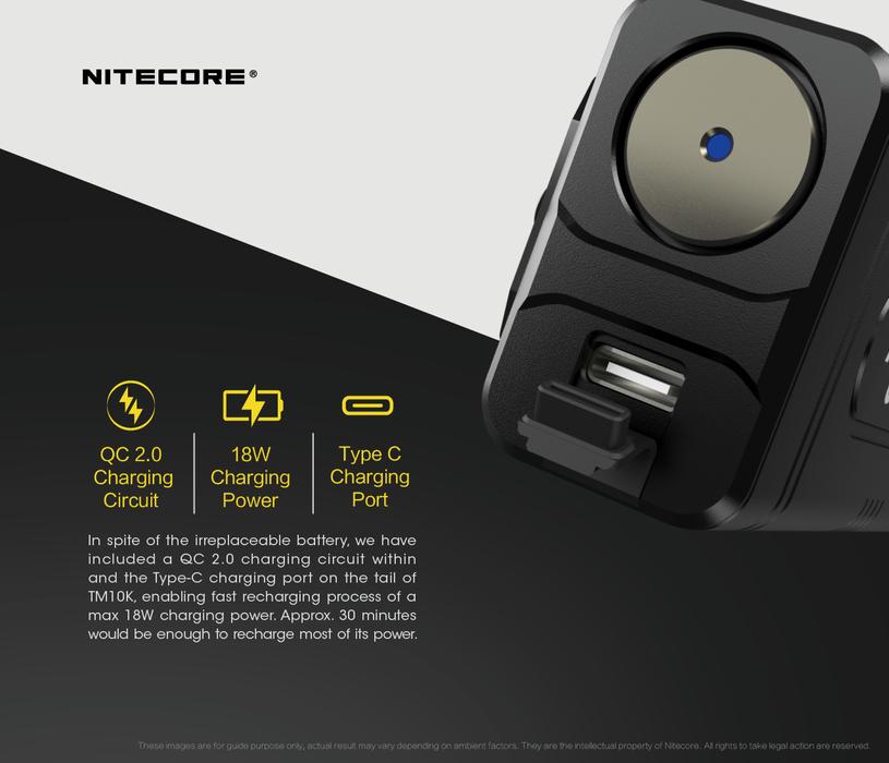 Nitecore TM10K  Flashlight - 10,000 Lumens