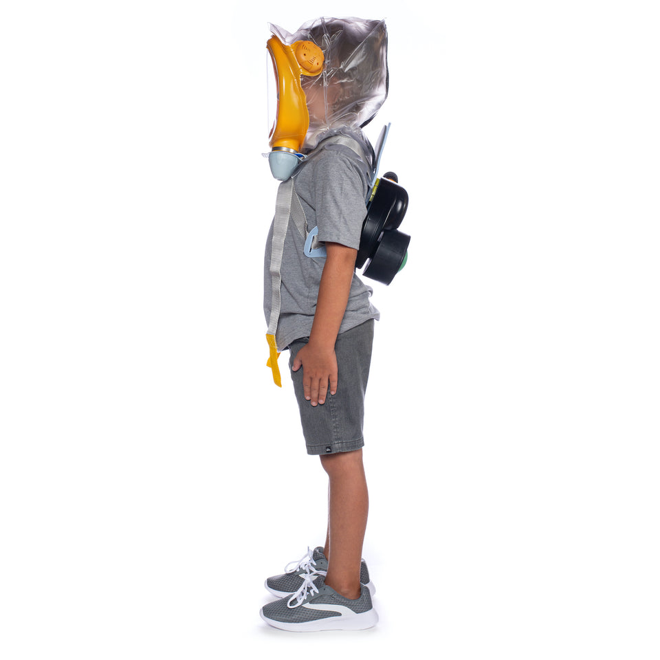 MIRA Safety CM-3M Child/Infant Escape Respirator & Gas Mask with PAPR
