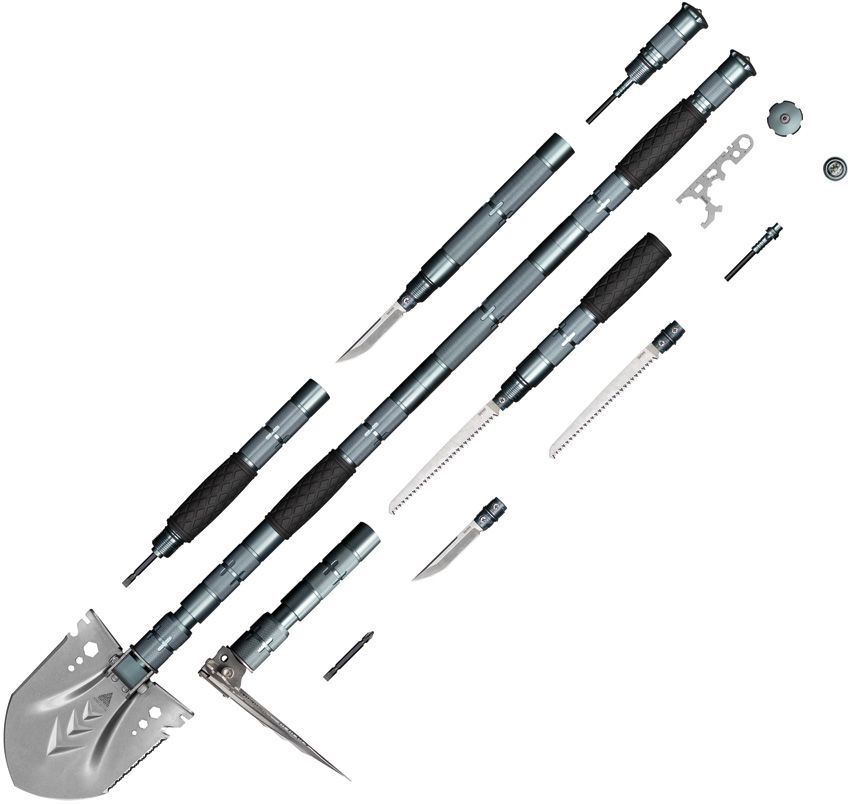 SRM Gray Multi-Purpose Shovel in induvial pieces