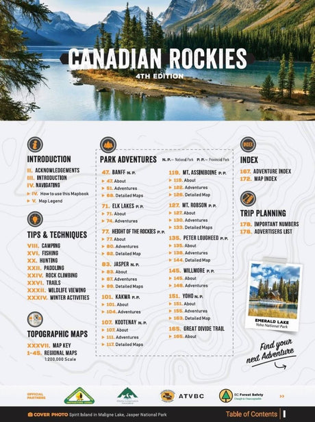 Canadian Rockies Backroad Mapbooks – 4th Edition | BRMB