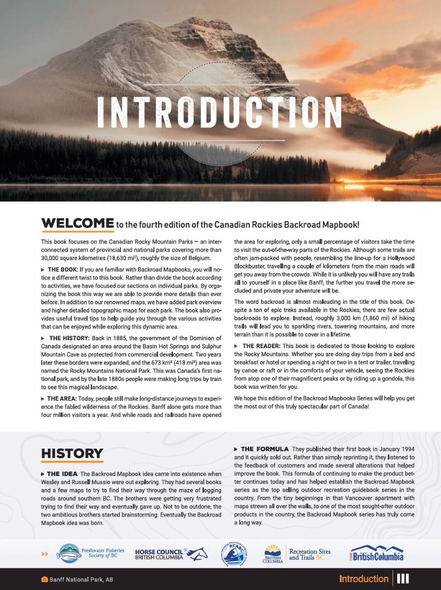 Canadian Rockies Backroad Mapbooks – 4th Edition | BRMB