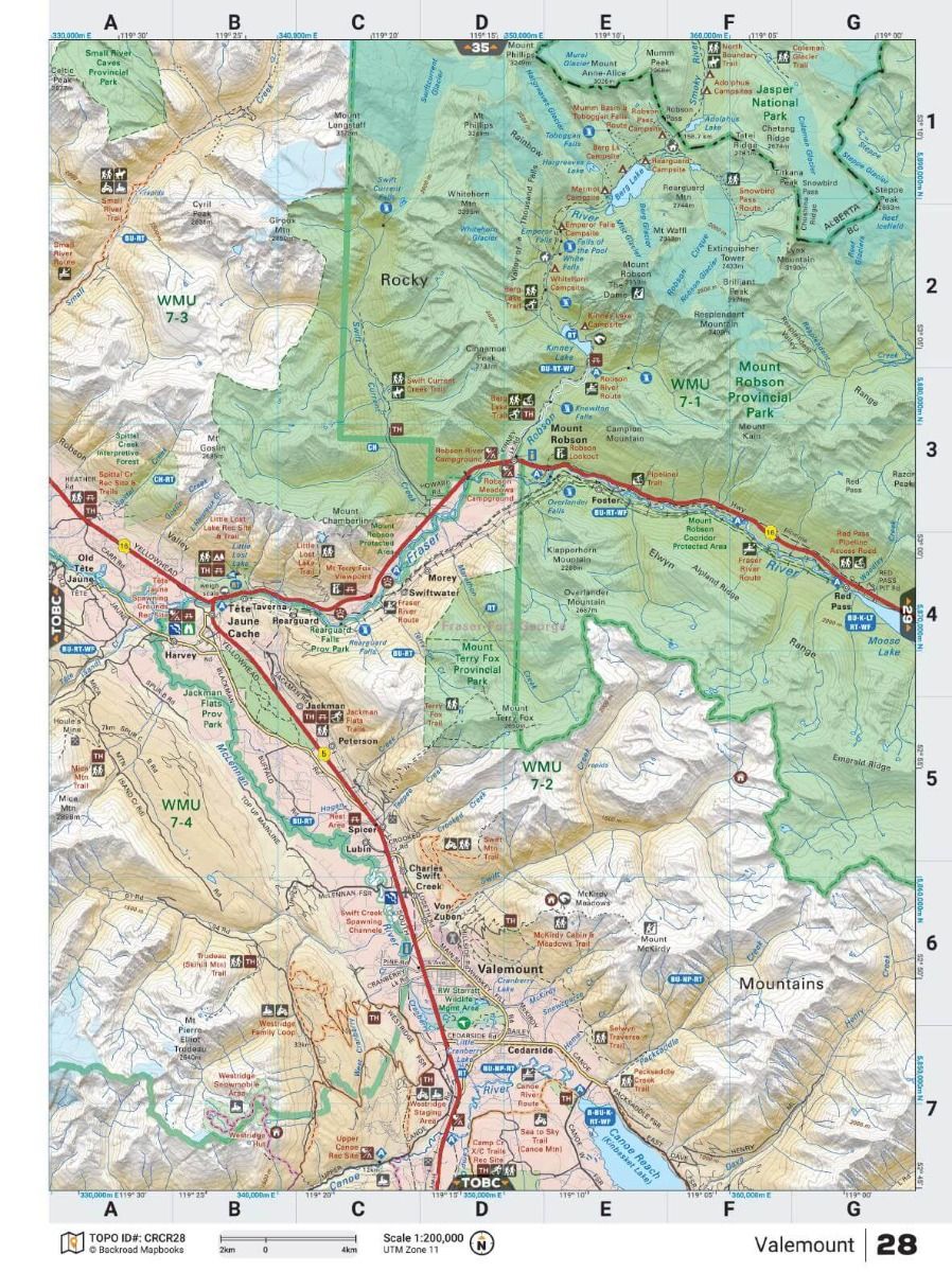 Canadian Rockies Backroad Mapbooks – 4th Edition | BRMB