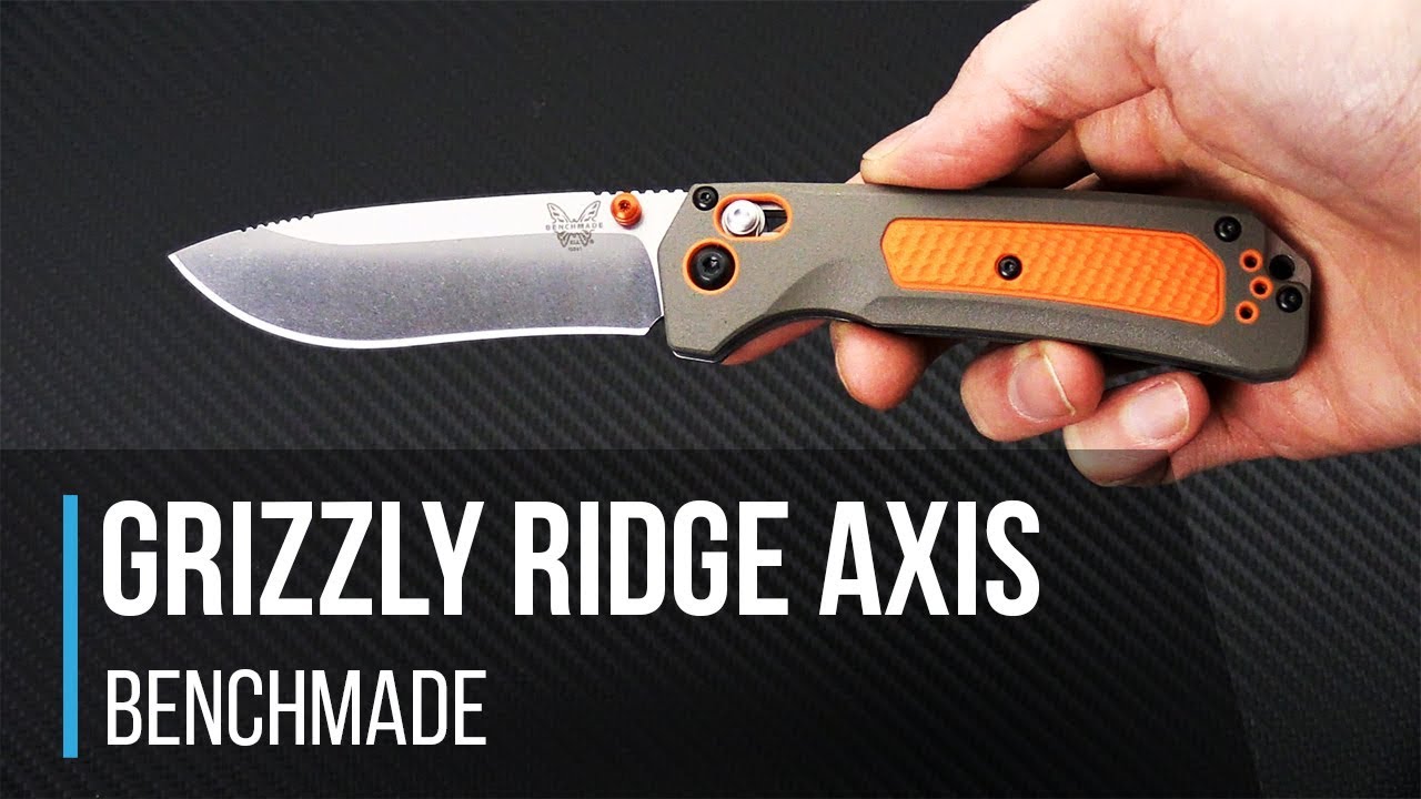 AXIS® lock deployment on the Grizzly Ridge 15061 hunting knife