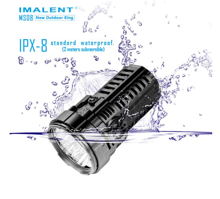 IMALENT MS08 34,000 Lumen Rechargeable Flashlight