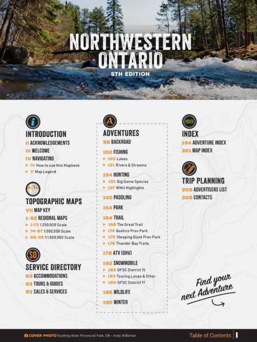 Northwestern Ontario Backroad Mapbook - 5th Edition | BRMB