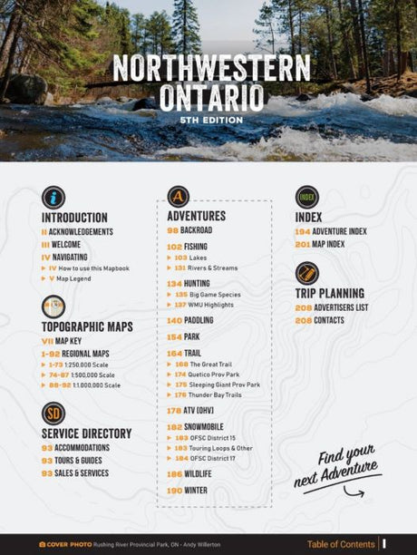 Northwestern Ontario Backroad Mapbook - 5th Edition | BRMB