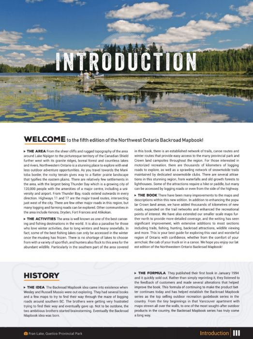 Northwestern Ontario Backroad Mapbook - 5th Edition | BRMB