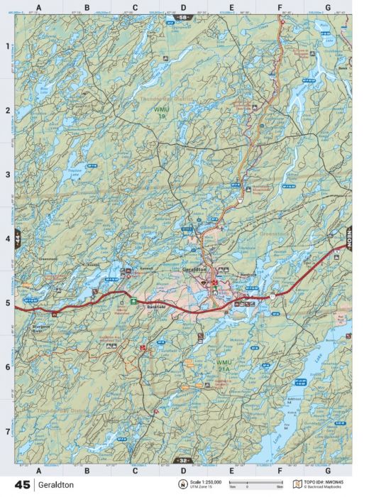 Northwestern Ontario Backroad Mapbook - 5th Edition | BRMB