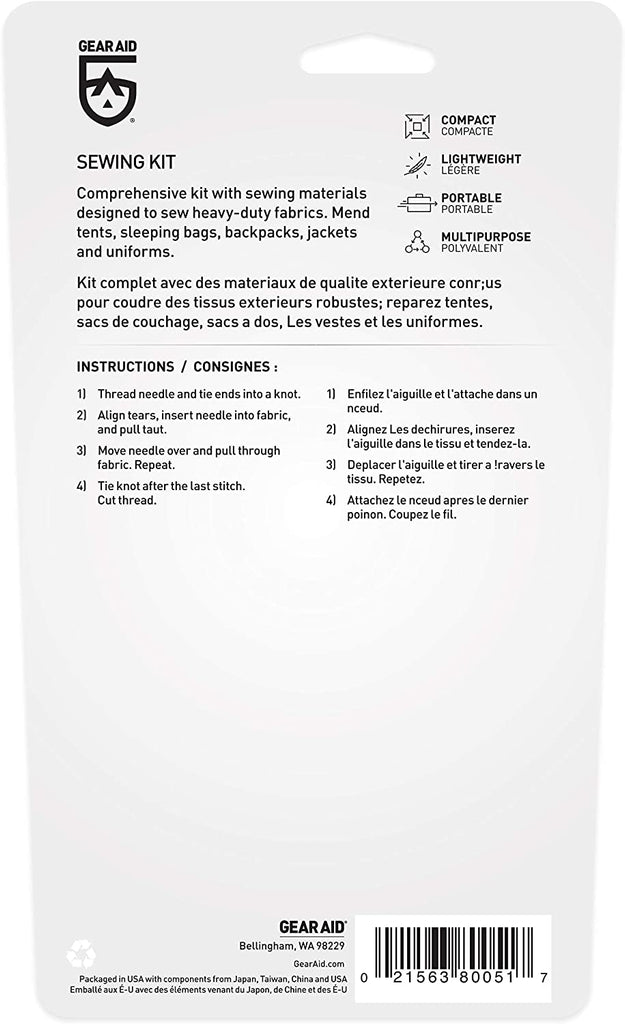 Gear Aid Outdoor Sewing Kit — Canadian Preparedness