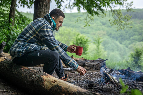 bugging out in wilderness near a fire