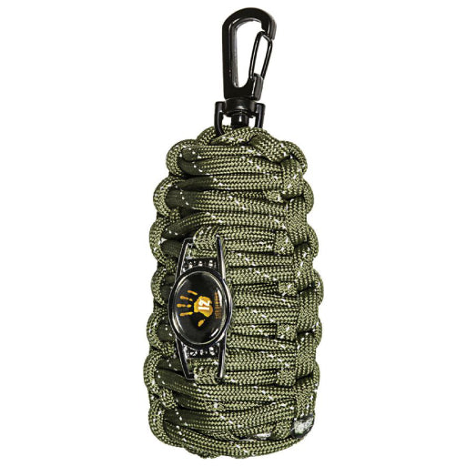 Paracord-Wrapped Emergency Kit with Fire Starter & Fishing Line