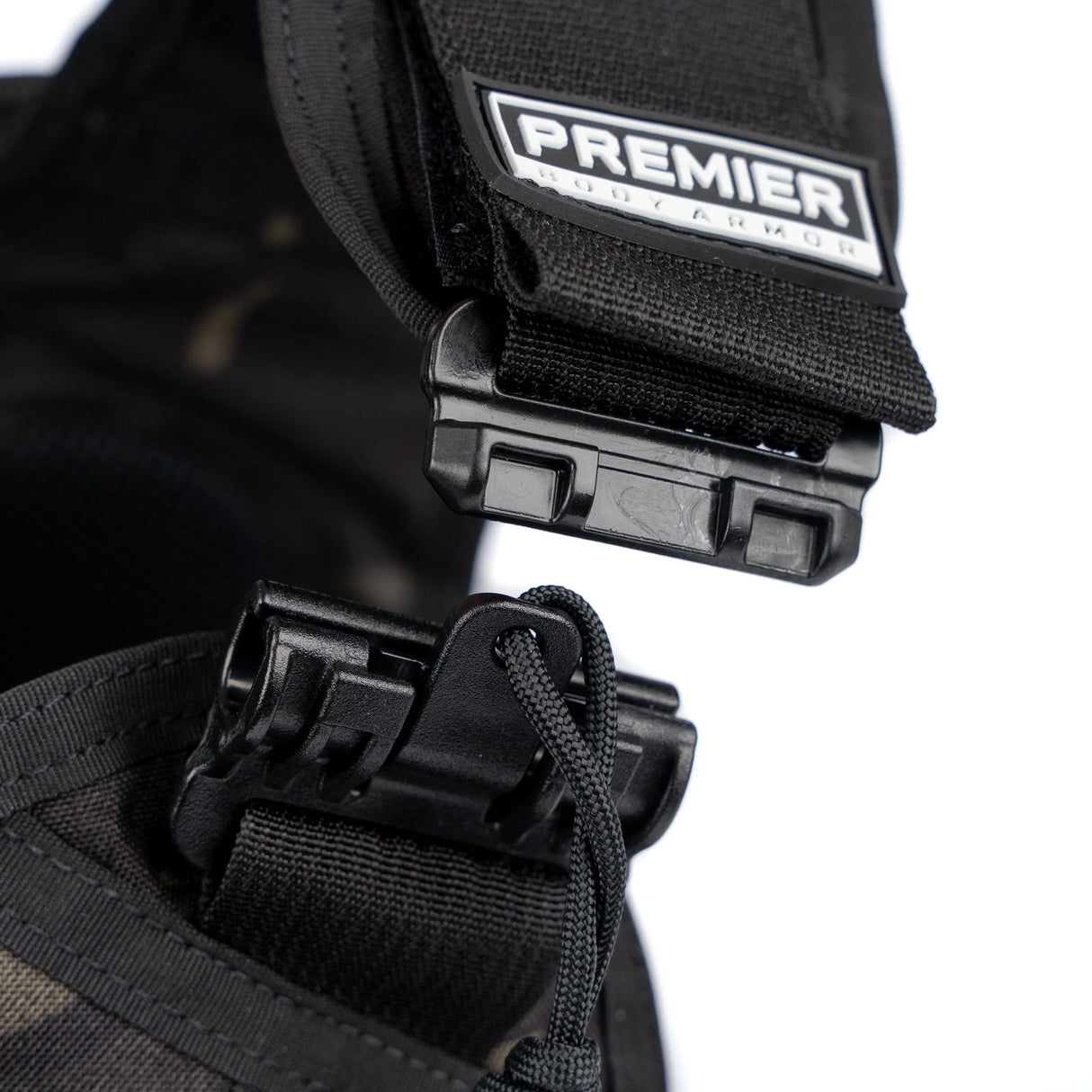 Premier Core Mission Plate Carrier with Level IIIA Cummerbund Armor Shoulder clip