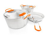 GSI Glacier Stainless Base Camper Cookware Set