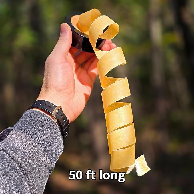 Procamptek Fire Strip Roll | 50-Foot Wax-Infused Fire Starter