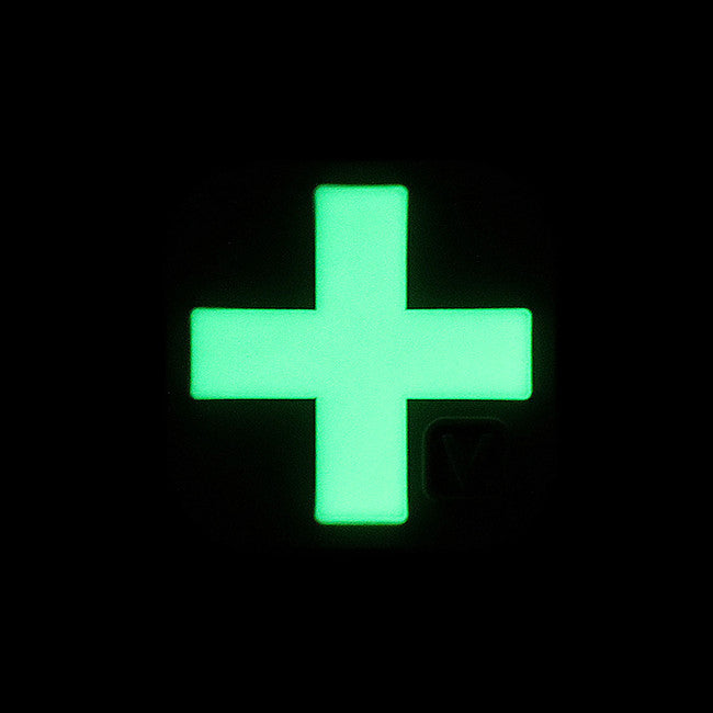 Vanquest Medical Cross Patch 1" x 1" Glowing-in-the-Dark
