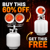 Masters Tank Top Heater BOGO | 32,000 BTU Double Tank Top Heater + FREE 16,000 BTU Single Tank Top Heater
