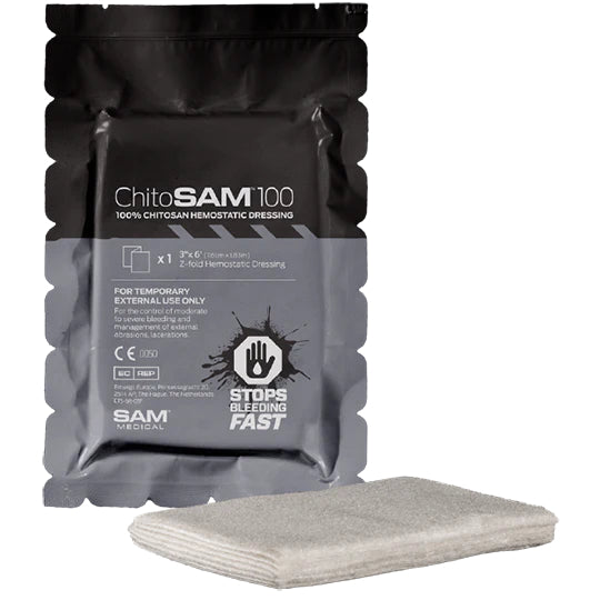 SAM ChitoSAM 100 Hemostatic Dressing - 3" x 6' Z-FOLD