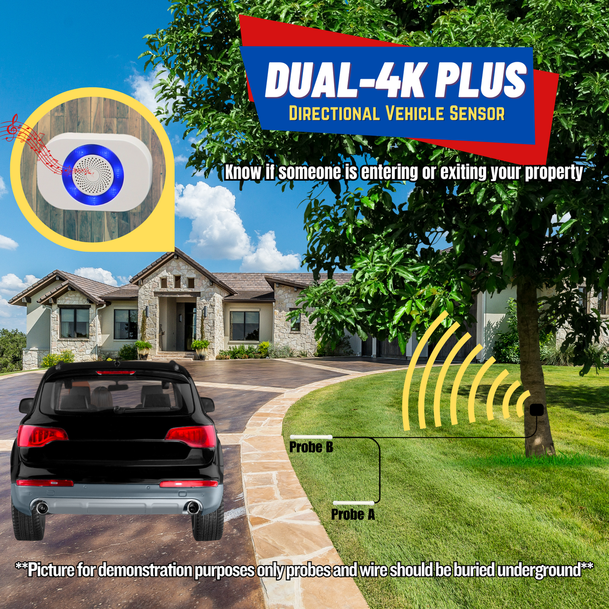 Dakota Alert Dual 4k Plus Vehicle Sensing Device