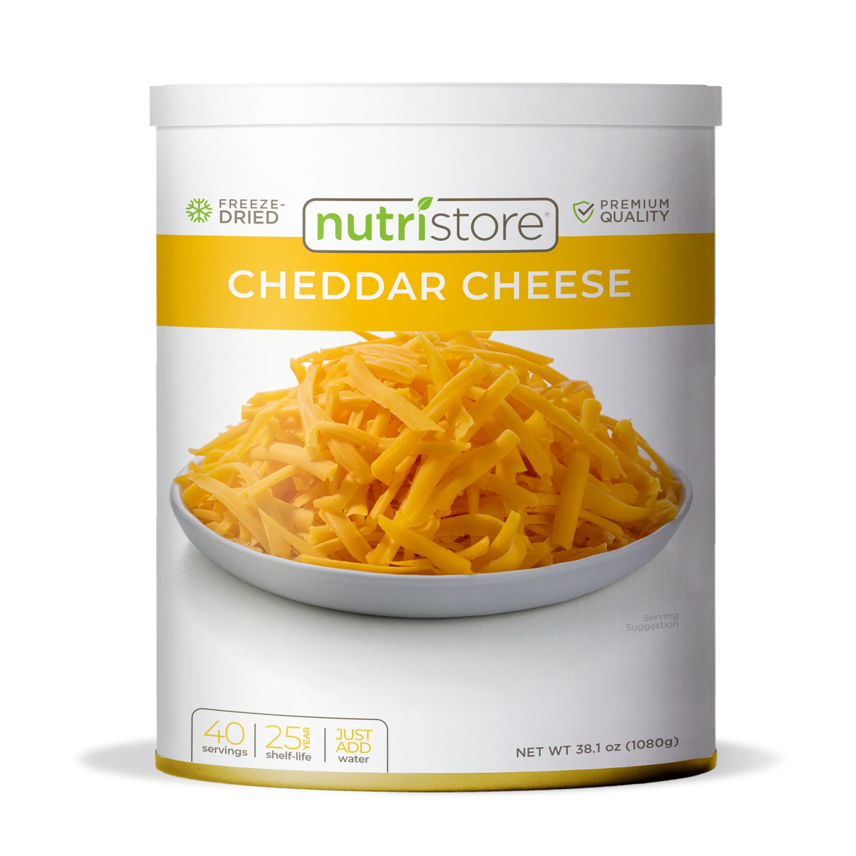 Nutristore Freeze Dried Cheddar Cheese #10 Can