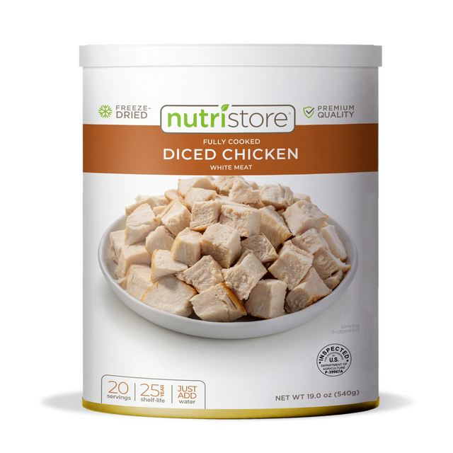 Nutristore Freeze Dried Diced Chicken #10 Can