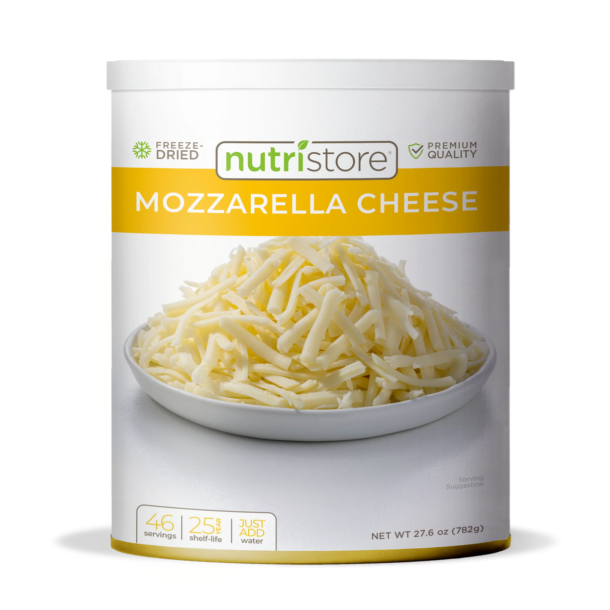 Nutristore Freeze Dried Mozzarella Cheese #10 Can