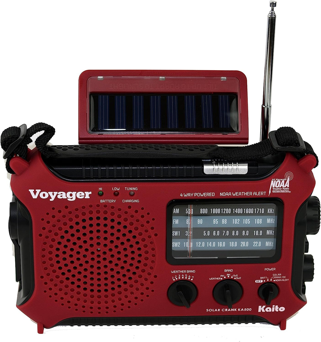 Kaito KA500 AM FM Shortwave Solar Crank Emergency Weather Alert Radio