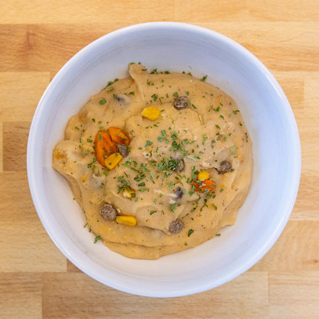 Nutristore Freeze Dried Loaded Mashed Potatoes in a bowl