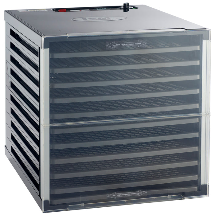 LEM Mighty Bite 10-Tray Double Door Countertop Dehydrator