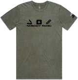 Men's Nobody Panic T-Shirt | Stone Wash | Canadian Preparedness