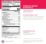 Nutristore Freeze Dried Bananas (#10 Can)