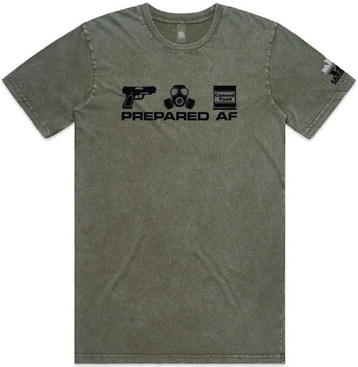 Men's Prepared AF T-Shirt | Stone Wash | Canadian Preparedness