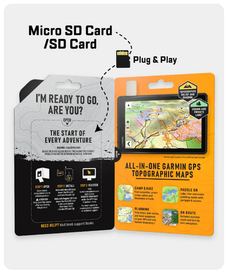 Quebec Backroad GPS Map (8GB SD Card) | Garmin Compatible Navigation