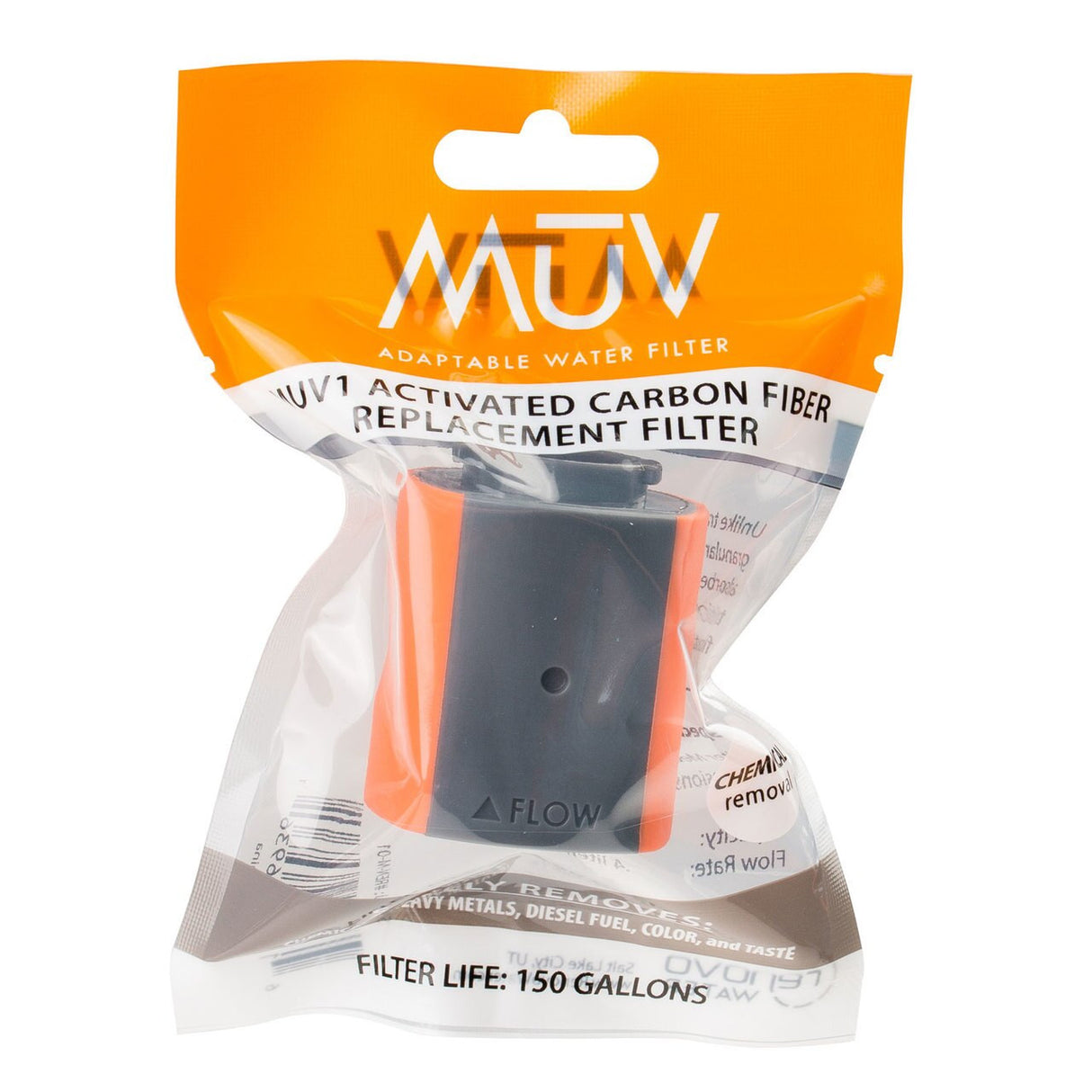 MUV1 Activated Carbon Fiber Replacement Water Filter