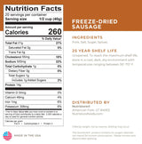 Nutristore Freeze Dried Sausage Crumbles (#10 Can)