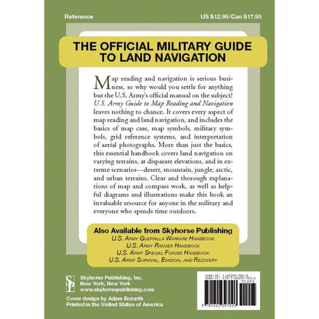 US Army Guide to Map Reading and Navigation book blurb